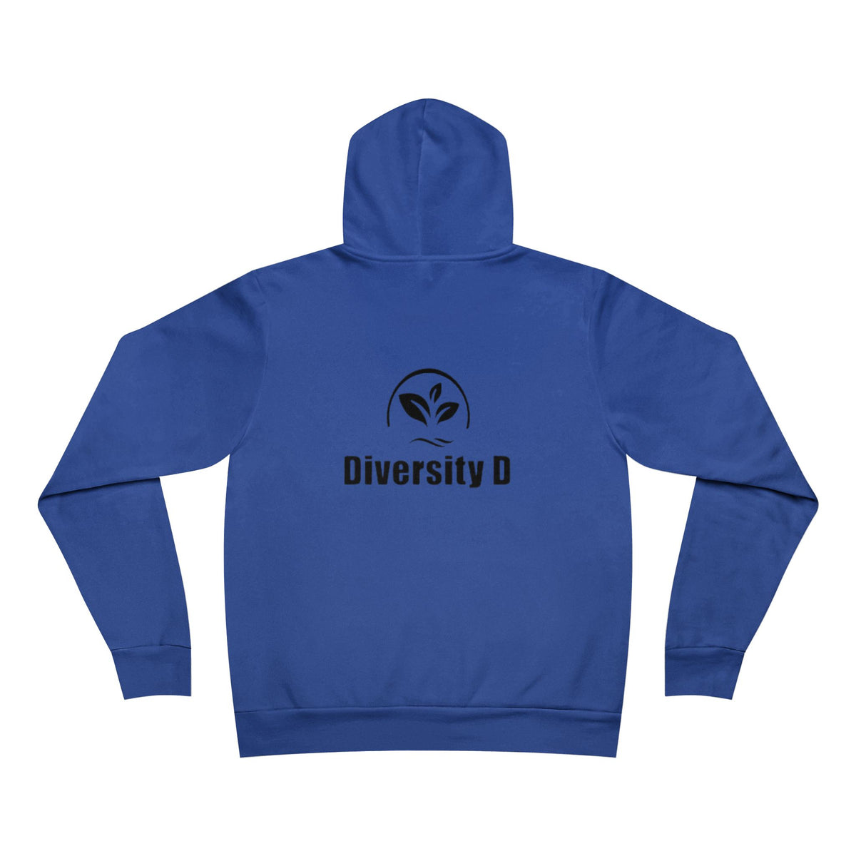 Diversity D Logo Hoodie — Minimal Plant Emblem Pullover