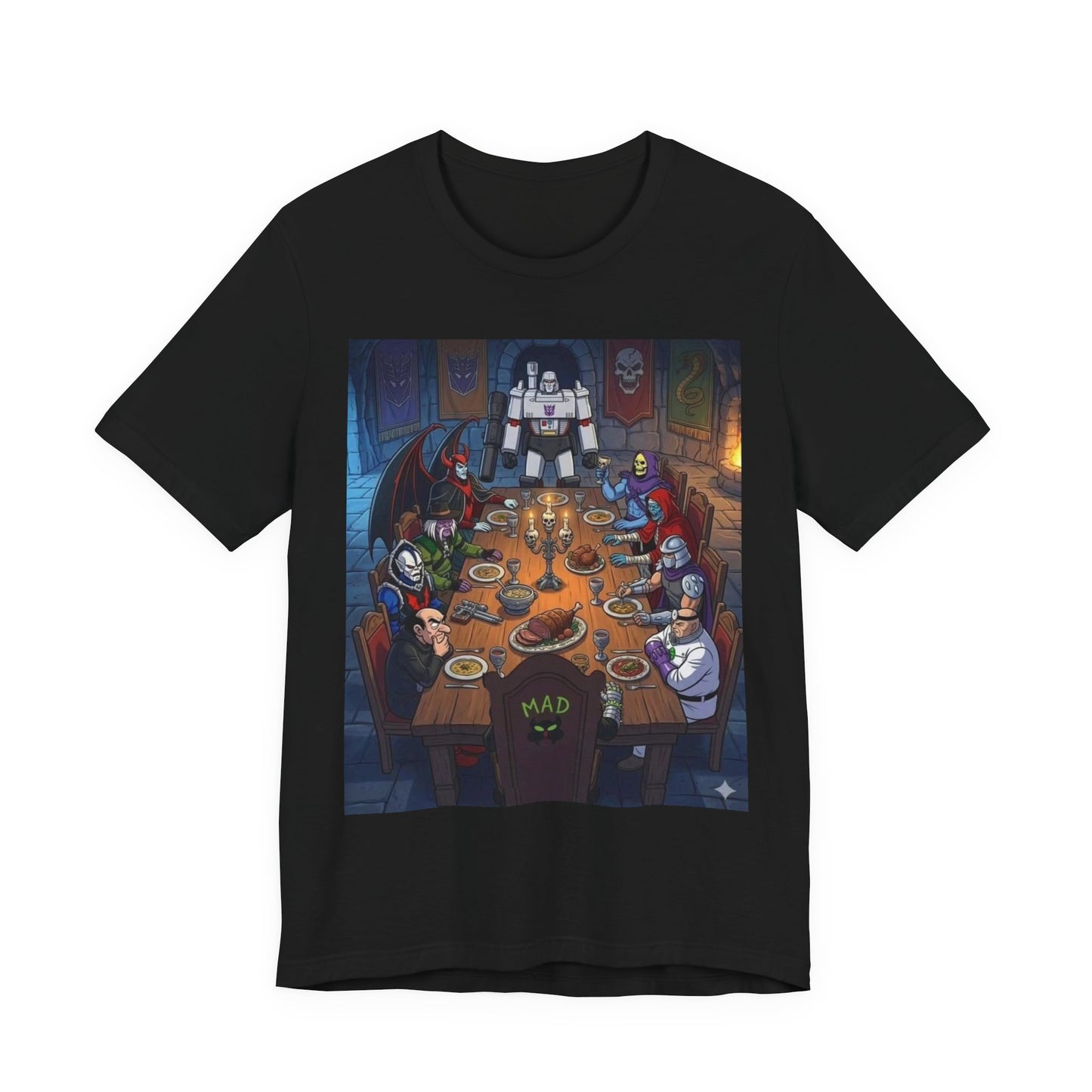 Medieval Fantasy Characters Feast T-Shirt — Gamers & RPG Lovers Graphic Tee