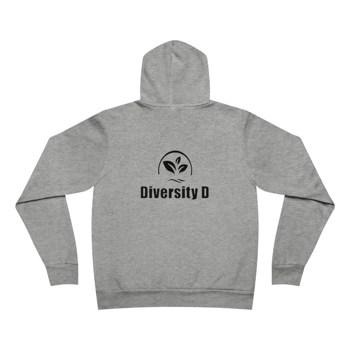 Diversity D Logo Hoodie — Minimal Plant Emblem Pullover