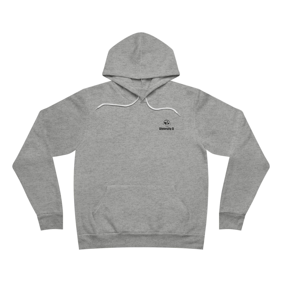 Diversity D Logo Hoodie — Minimal Plant Emblem Pullover