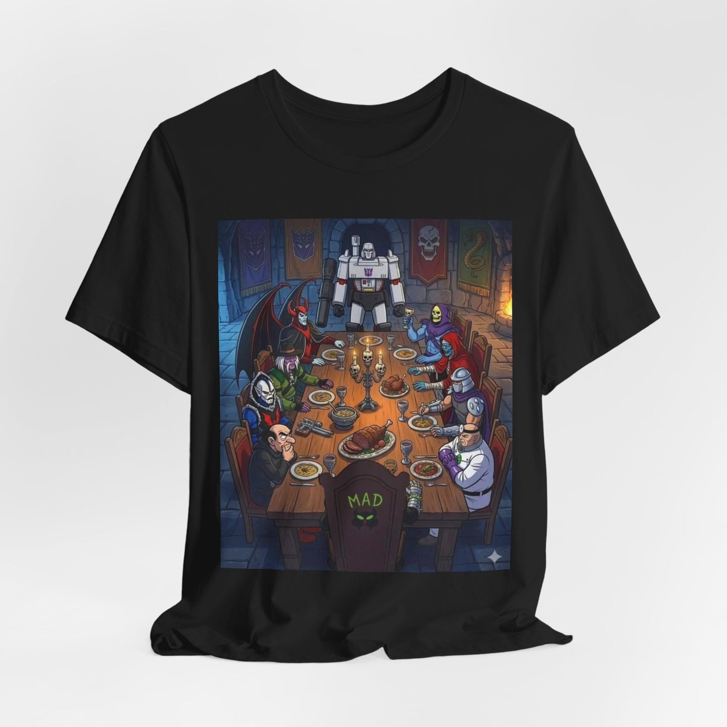 Medieval Fantasy Characters Feast T-Shirt — Gamers & RPG Lovers Graphic Tee