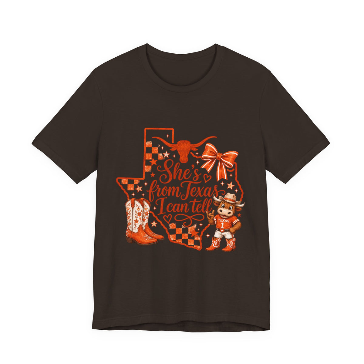 She's from Texas I Can Tell Tee — Women's UT Graphic T‑Shirt